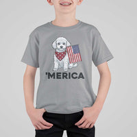Merica Poodle Mom Dad Patriotic Gift T Shirt For Kid 4th Of July Pride