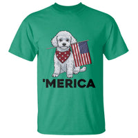 Merica Poodle Mom Dad Patriotic Gift T Shirt 4th Of July Pride