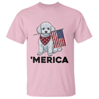 Merica Poodle Mom Dad Patriotic Gift T Shirt 4th Of July Pride