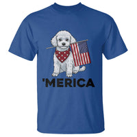 Merica Poodle Mom Dad Patriotic Gift T Shirt 4th Of July Pride