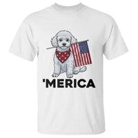 Merica Poodle Mom Dad Patriotic Gift T Shirt 4th Of July Pride