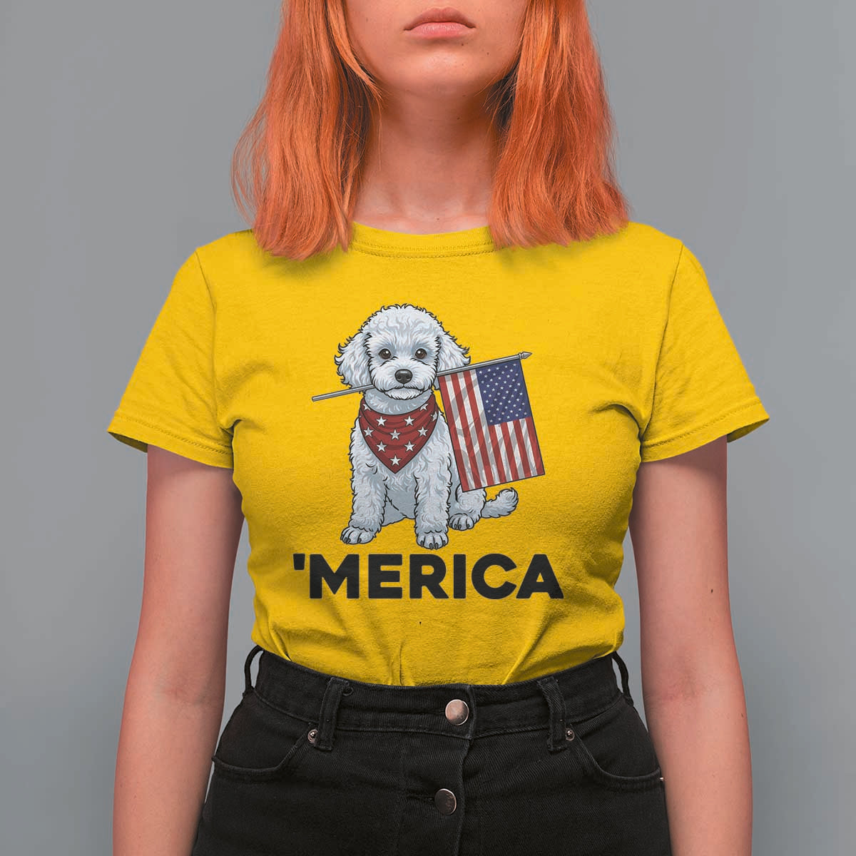 Merica Poodle Mom Dad Patriotic Gift T Shirt For Women 4th Of July Pride