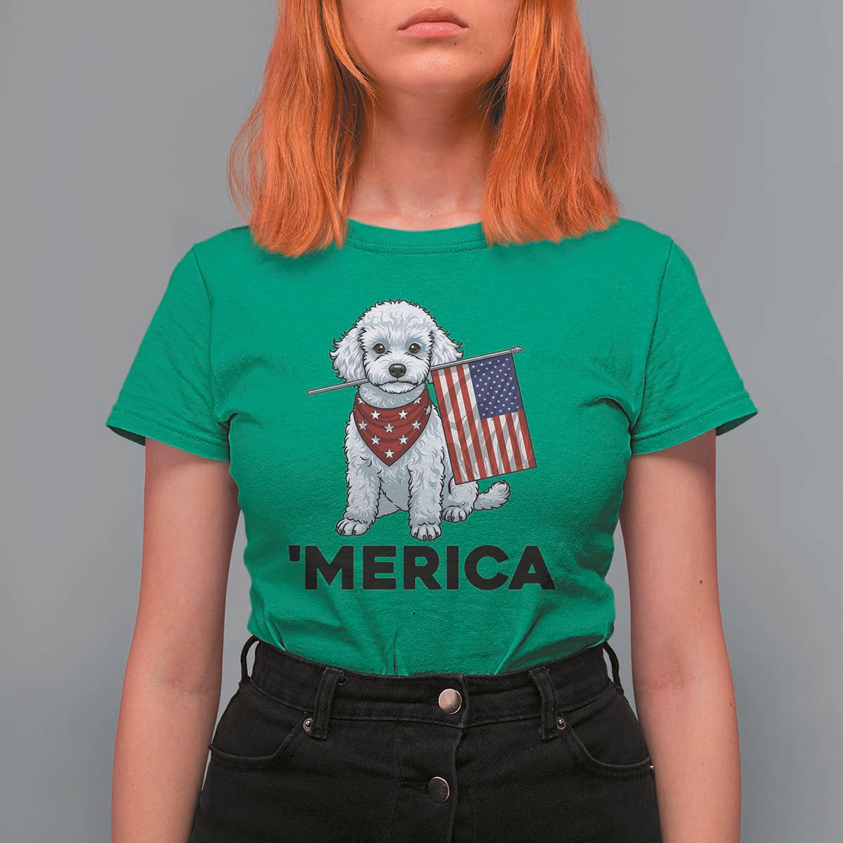 Merica Poodle Mom Dad Patriotic Gift T Shirt For Women 4th Of July Pride