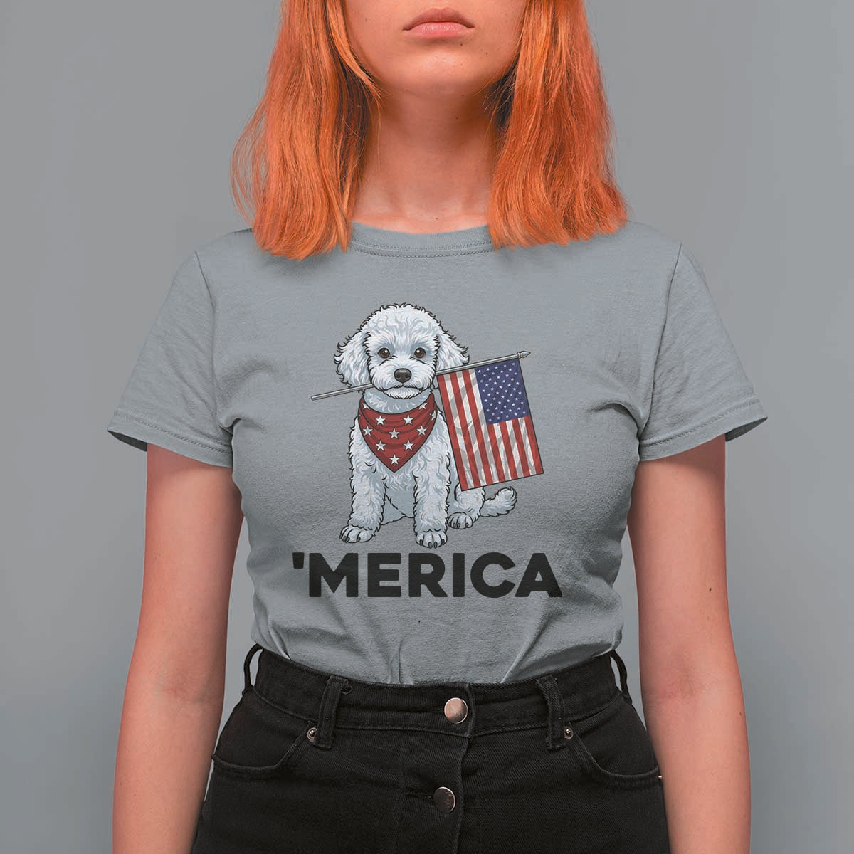 Merica Poodle Mom Dad Patriotic Gift T Shirt For Women 4th Of July Pride