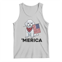 Merica Poodle Mom Dad Patriotic Gift Tank Top 4th Of July Pride
