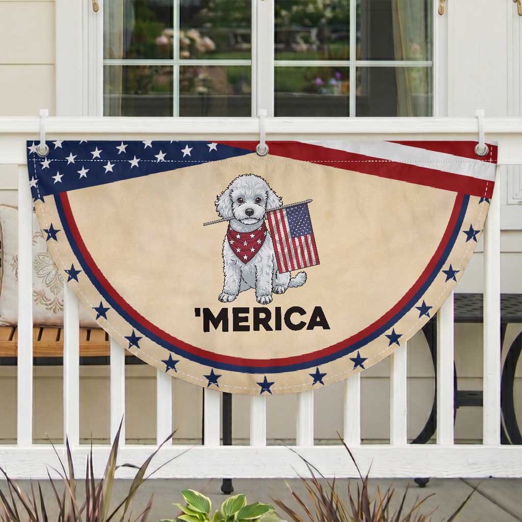 Merica Poodle Mom Dad Gift Patriotic Fan Flag 4th Of July Pride