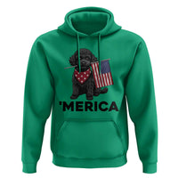 Merica Poodle Dog Lover Gift Hoodie Patriotic 4th Of July