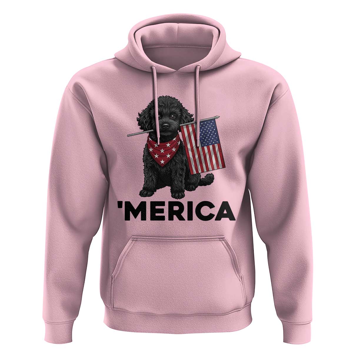 Merica Poodle Dog Lover Gift Hoodie Patriotic 4th Of July