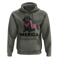 Merica Poodle Dog Lover Gift Hoodie Patriotic 4th Of July