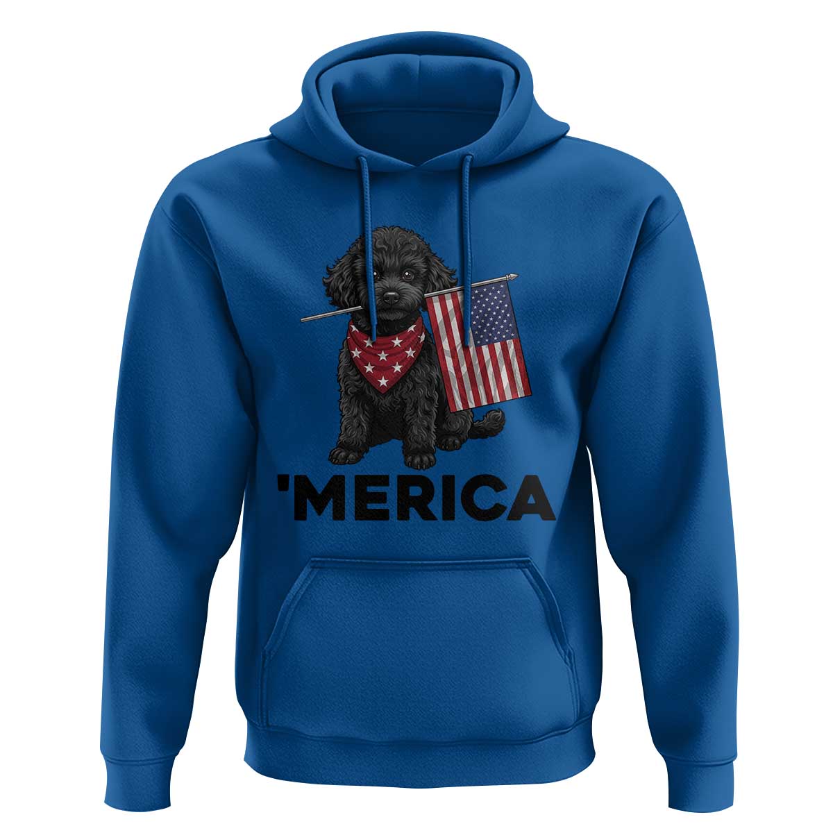 Merica Poodle Dog Lover Gift Hoodie Patriotic 4th Of July
