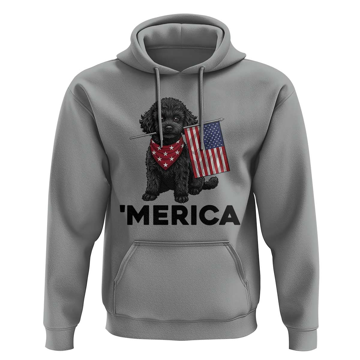 Merica Poodle Dog Lover Gift Hoodie Patriotic 4th Of July