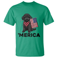 Merica Poodle Dog Lover Gift T Shirt Patriotic 4th Of July