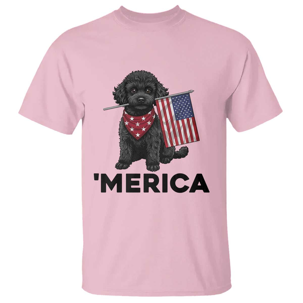 Merica Poodle Dog Lover Gift T Shirt Patriotic 4th Of July