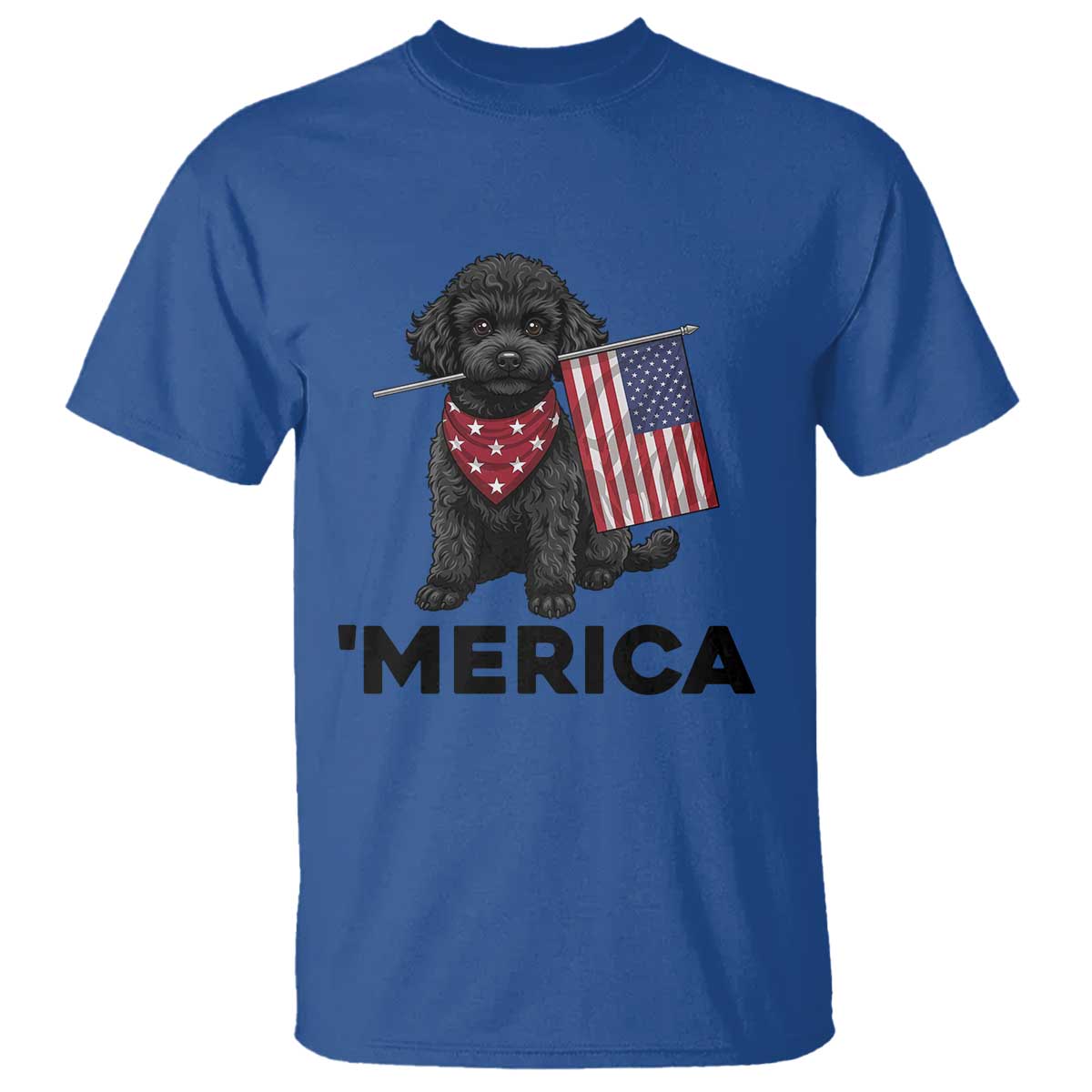 Merica Poodle Dog Lover Gift T Shirt Patriotic 4th Of July