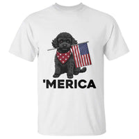 Merica Poodle Dog Lover Gift T Shirt Patriotic 4th Of July
