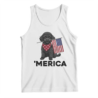 Merica Poodle Dog Lover Gift Tank Top Patriotic 4th Of July