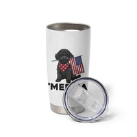 Merica Poodle Dog Lover Gift Tumbler Cup Patriotic 4th Of July