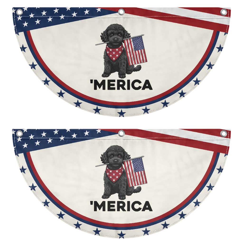 Merica Poodle Dog Lover Gift Patriotic Fan Flag 4th Of July