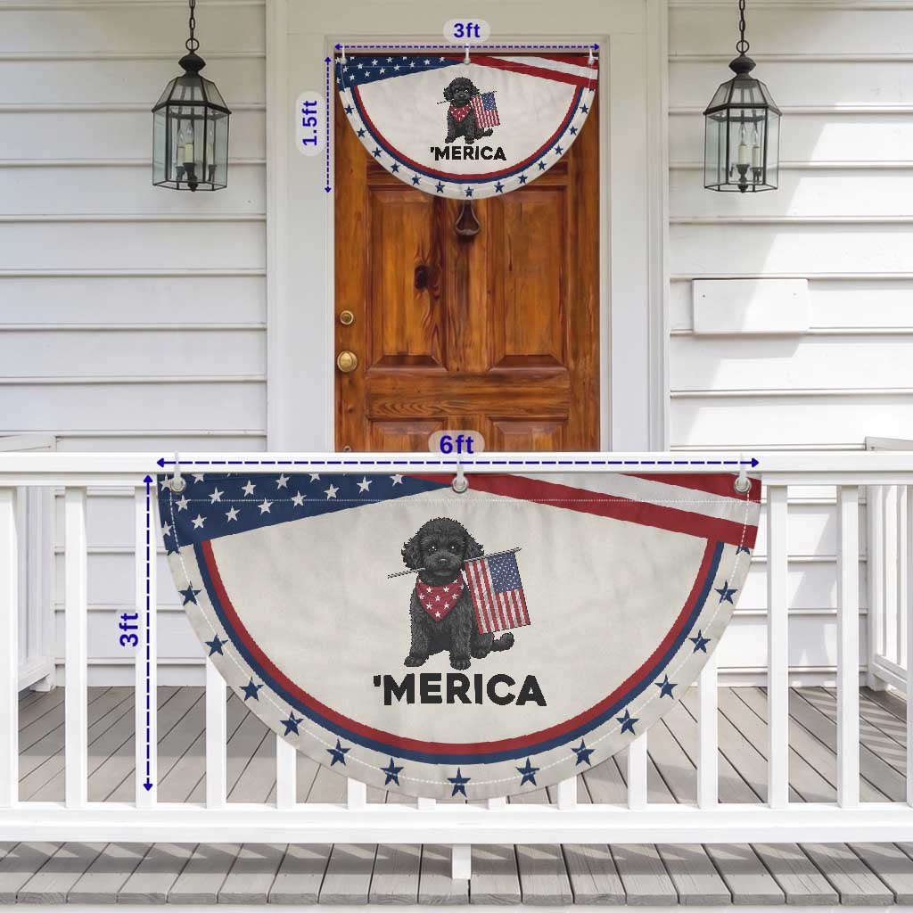 Merica Poodle Dog Lover Gift Patriotic Fan Flag 4th Of July