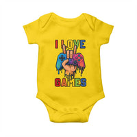 I Love Games Colorful Gamer Controller Gift Baby Onesie - Wonder Print Shop
