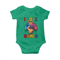 I Love Games Colorful Gamer Controller Gift Baby Onesie - Wonder Print Shop