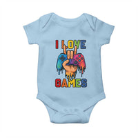 I Love Games Colorful Gamer Controller Gift Baby Onesie - Wonder Print Shop
