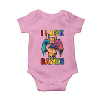 I Love Games Colorful Gamer Controller Gift Baby Onesie - Wonder Print Shop