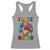 I Love Games Colorful Gamer Controller Gift Racerback Tank Top - Wonder Print Shop