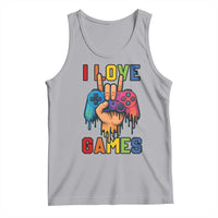 I Love Games Colorful Gamer Controller Gift Tank Top - Wonder Print Shop