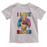 I Love Games Colorful Gamer Controller Gift Toddler T Shirt - Wonder Print Shop