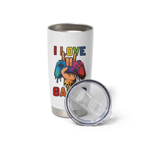 I Love Games Colorful Gamer Controller Gift Tumbler Cup