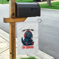 I Cant Adult Now Im Gaming Garden Flag Funny Monster Playing Video Game - Wonder Print Shop
