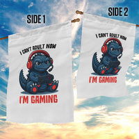 I Cant Adult Now Im Gaming Garden Flag Funny Monster Playing Video Game - Wonder Print Shop