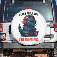 I Cant Adult Now Im Gaming Spare Tire Cover Funny Monster Playing Video Game - Wonder Print Shop