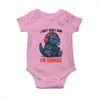 I Cant Adult Now Im Gaming Baby Onesie Funny Monster Playing Video Game - Wonder Print Shop
