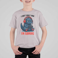I Cant Adult Now Im Gaming T Shirt For Kid Funny Monster Playing Video Game - Wonder Print Shop