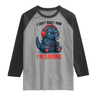 I Cant Adult Now Im Gaming Raglan Shirt Funny Monster Playing Video Game - Wonder Print Shop