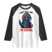I Cant Adult Now Im Gaming Raglan Shirt Funny Monster Playing Video Game - Wonder Print Shop