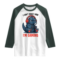 I Cant Adult Now Im Gaming Raglan Shirt Funny Monster Playing Video Game - Wonder Print Shop