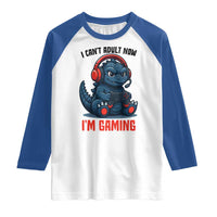 I Cant Adult Now Im Gaming Raglan Shirt Funny Monster Playing Video Game - Wonder Print Shop