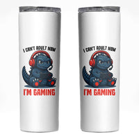 I Cant Adult Now Im Gaming Skinny Tumbler Funny Monster Playing Video Game