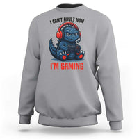 I Cant Adult Now Im Gaming Sweatshirt Funny Monster Playing Video Game - Wonder Print Shop