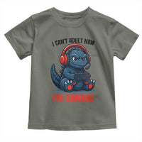 I Cant Adult Now Im Gaming Toddler T Shirt Funny Monster Playing Video Game - Wonder Print Shop