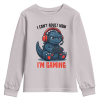 I Cant Adult Now Im Gaming Youth Sweatshirt Funny Monster Playing Video Game - Wonder Print Shop