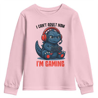 I Cant Adult Now Im Gaming Youth Sweatshirt Funny Monster Playing Video Game - Wonder Print Shop