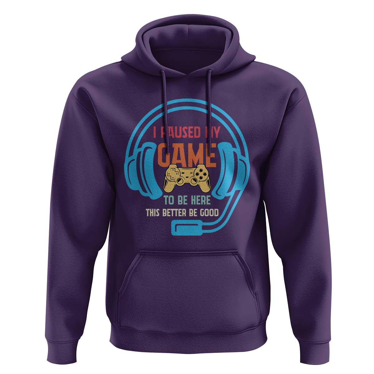Funny Gamer Hoodie I Paused My Game To Be Here - Wonder Print Shop