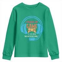 Funny Gamer Youth Sweatshirt I Paused My Game To Be Here - Wonder Print Shop