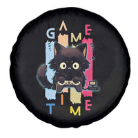 Game Time Spare Tire Cover Cute Black Cat Gamer Lover Gift - Wonder Print Shop