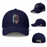 Game Time Baseball Cap Cute Black Cat Gamer Lover Gift
