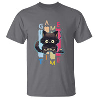 Game Time T Shirt Cute Black Cat Gamer Lover Gift - Wonder Print Shop